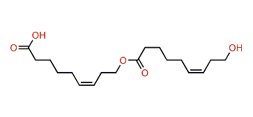 (Z)-9-((Z)-9-Hydroxynon-6-enoyloxy)-non-6-enoic acid